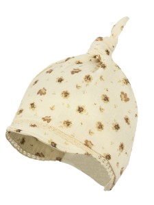 Chustka muślinowa dla dziewczynki SALAMANKA ekri+brąz, R.44, JAMIKS