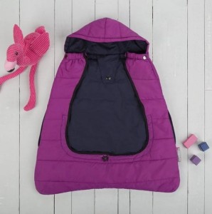 Osłonka na chustę i nosidło Comfi-Cape 2w1 - fuksja/granat, CuddleCo