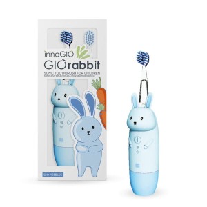 Soniczna szczoteczka do zębów dla dzieci GIOrabbit BLUE GIO-455BLUE, innoGio