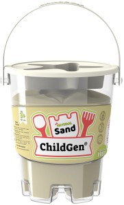 Piasek kinetyczny z foremką, 100% naturalny, 500g, kolor NATURALNY, ChildGen