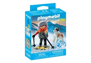 Narciarz z bernardynem 71741, Playmobil