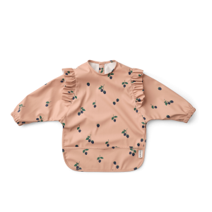 Wodoodporny śliniak z rękawkami Merle- Berry/Pale tuscany, Liewood