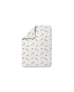 Pościel bambusowa 135x100cm/40x60cm Wieloryb/ Beżowy, Waldin