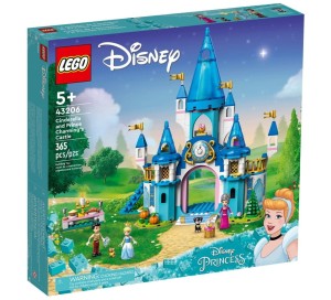 LEGO Disney Zamek Kopciuszka i księcia z bajki 43206, LEGO
