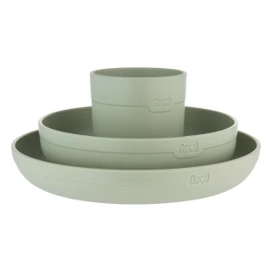 Zestaw naczyń z kubkiem Pistachio, LOVI 