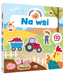 NAKLEJ ODKLEJ NA WSI KSIĄŻKA Z NAKLEJKAMI WIELOKROTNEGO UŻYTKU, AWM