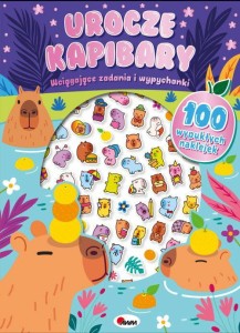 UROCZE KAPIBARY 100 WYPUKŁYCH NAKLEJEK, AWM