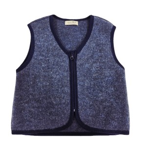 Kamizelka dziecięca 92/98 Navy, Merinowca 