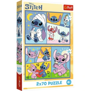 Puzzle 2X70 Ze Stitchem Nie Ma Nudy, Trefl