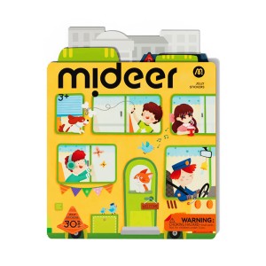 Wielorazowe żelowe naklejki Ulica, Mideer 