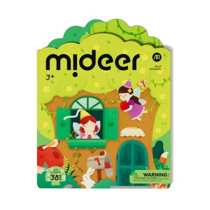 Wielorazowe żelowe naklejki Zwierzęta, Mideer 