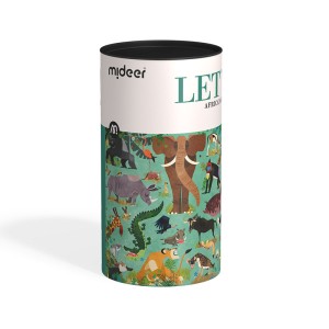 Puzzle Uczmy się Zwierzęta Afryki, Mideer 