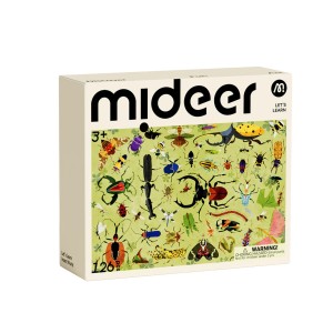 Puzzle Uczmy się Owady świata 126 elementów, Mideer