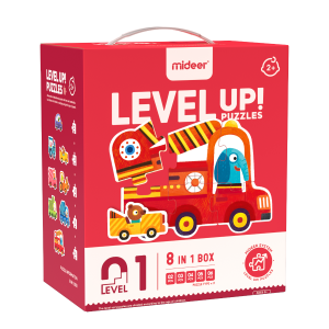 Puzzle dziecięce Level Up 1 Pojazdy, Mideer 