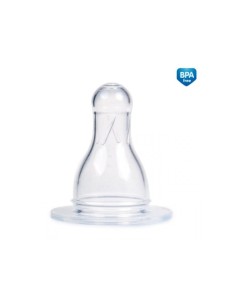 Smoczek Silikonowy Do Butelek Okrągły 3M+ 2Szt, Canpol