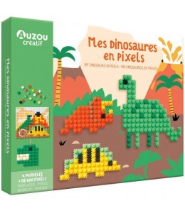 Zestaw kreatywny piksele Dinozaury 25510, Auzou