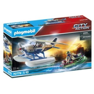 Policyjny Samolot Wodny: Pościg Za Przemytnikiem City Action 70779, Playmobil