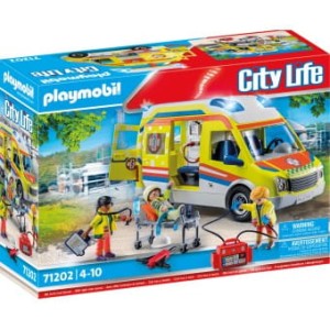 City Life Karetka Pogotowia Ze Światłem I Dźwiękiem 71202, Playmobil